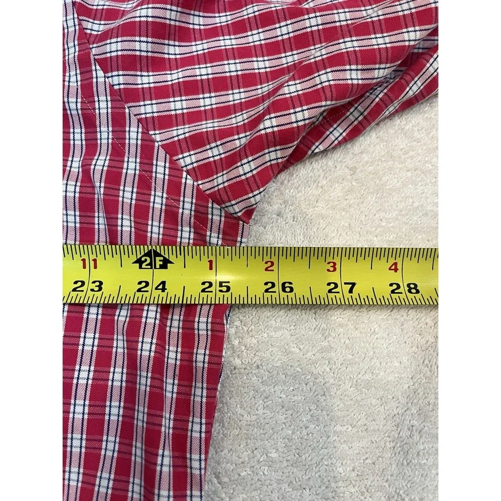 Polo Ralph Lauren Blake Mens Large Pink Plaid Navy Pony Button Down‎ Oxford